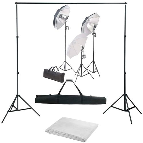 Oprema za fotografski studio sa setom svjetiljki i pozadinom slika 34