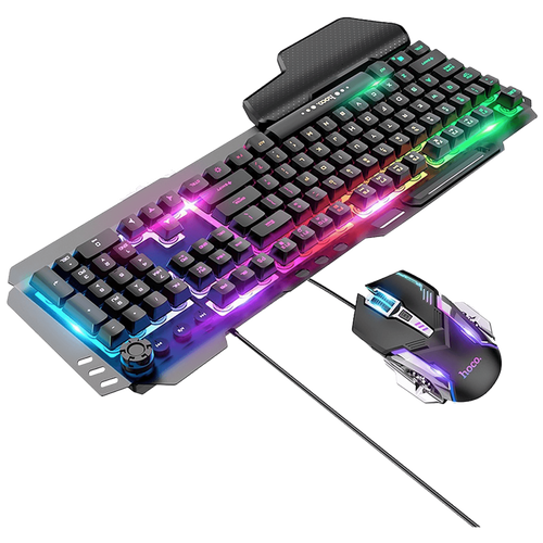 hoco. tipkovnica+miš, gaming set, RGB osvjetljenje, USB - GM12 slika 4