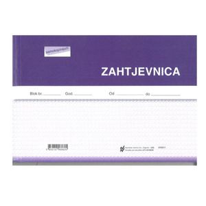 I-27/NCR ZAHTJEVNICA; Blok 2 x 50 listova, 21 x 14,8 cm