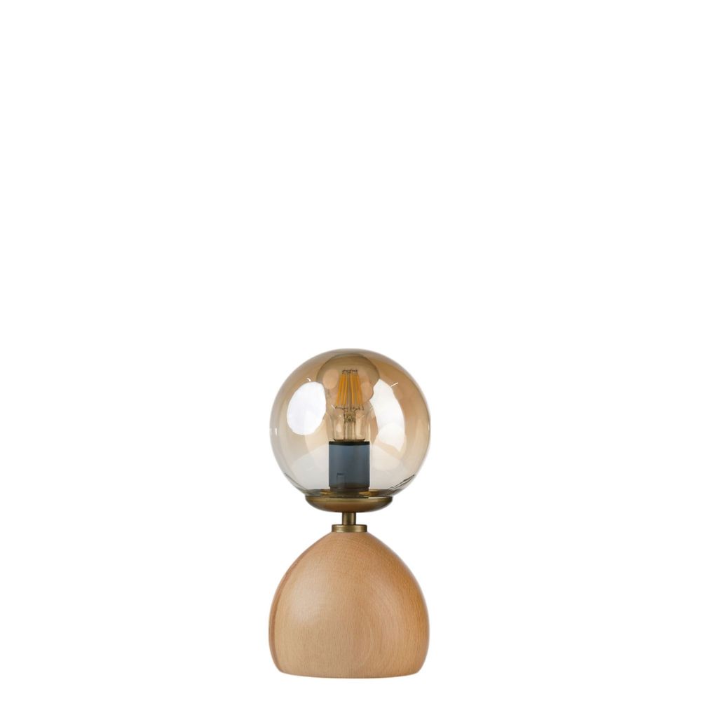 Opviq Stolna Lampa 767, Med, Crna, Hrast slika 4