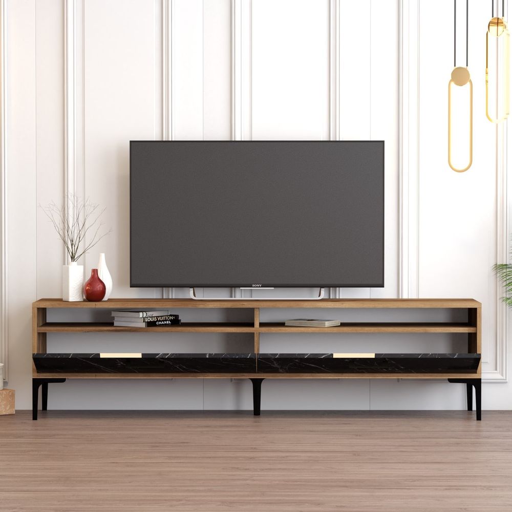 Istanbul 2 - TV Unit od Crnog Mramora i Oraha slika 2