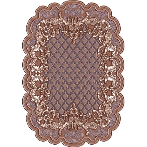 Vitaus Tepih oblikovani FGR-S2065-Kahve-120x180cm slika 1