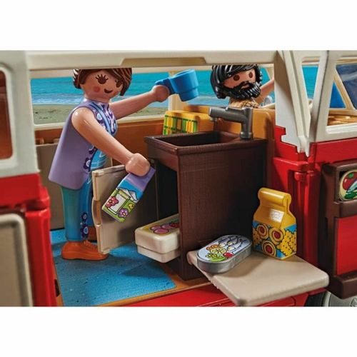 Playmobil 70176 Volkswagen T1 Bus Crveni - Set za Igru Vozila slika 2