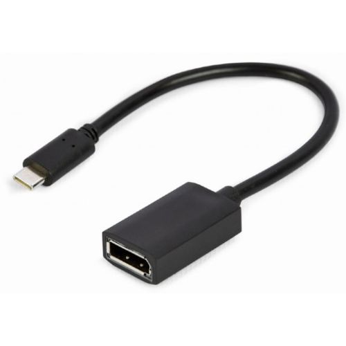 A-CM-DPF-02 Gembird USB Type-C to DisplayPort adapter cable, 4K, 15 cm, black slika 1