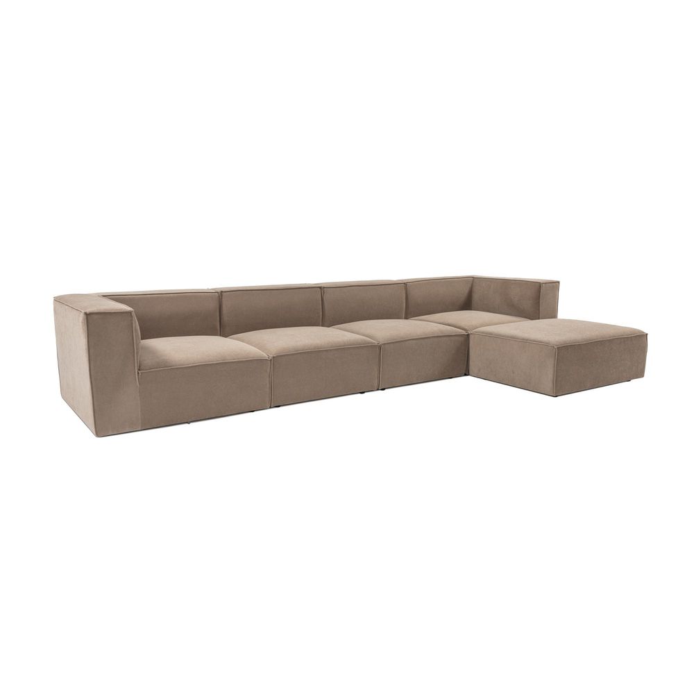 Sora (L1-O1-O1-1R-POUFFE) - Ugao Sofa Cappucino Boje slika 7