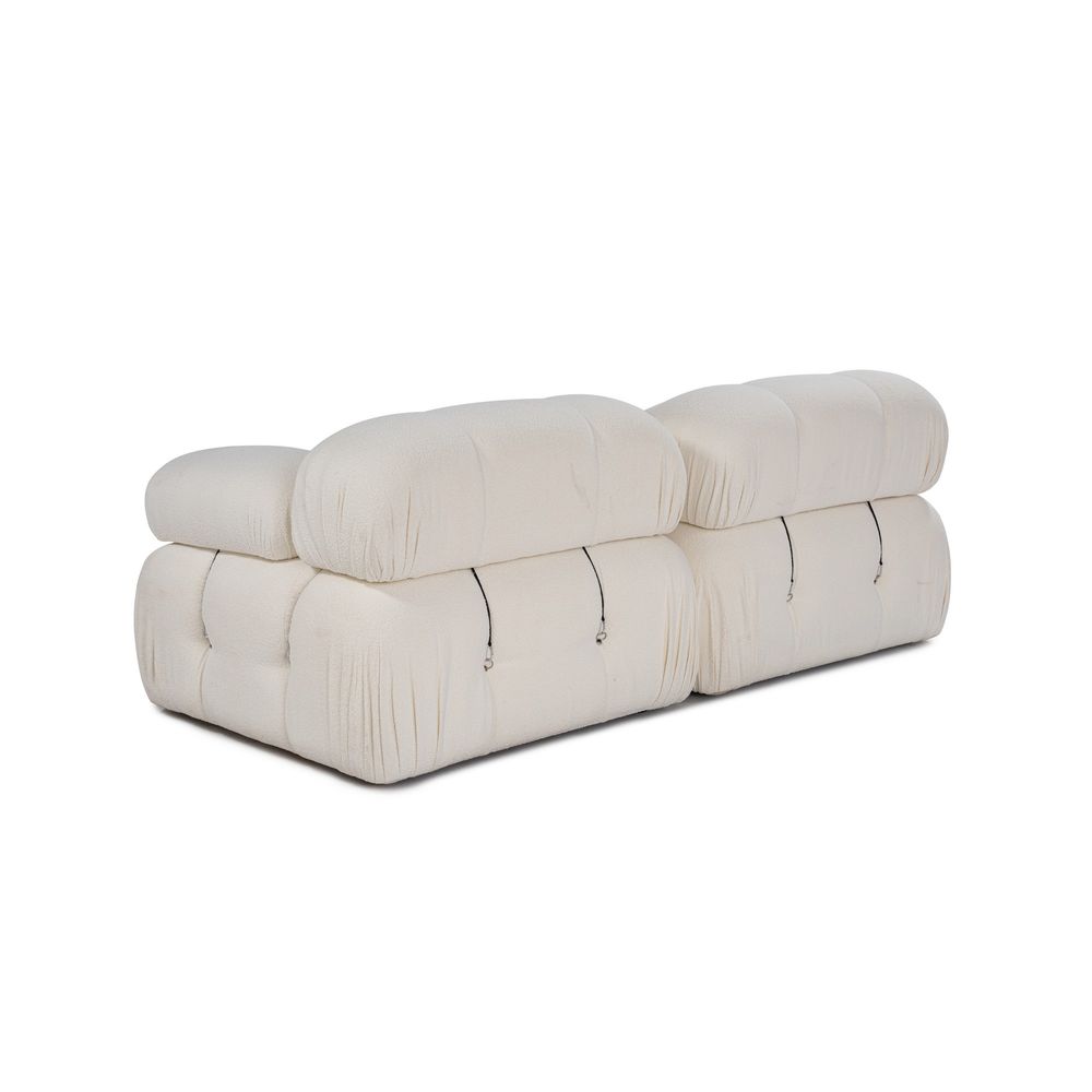 Bubble 2 Sjedala (L1-1R) - Krem Krem Sofa slika 7