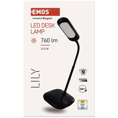 Stona lampa LED Lily crna Emos Z7629B slika 2