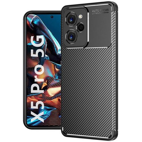 Techsuit – CarbonFiber maska za Xiaomi Poco X5 Pro – crna slika 1