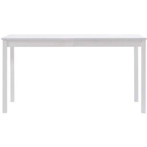 Blagavaonski stol bijeli 140 x 70 x 73 cm od borovine slika 3