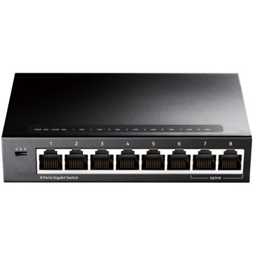 Cudy GS108 metalni 8-Port Gbit desktop Switch, 8x RJ45 10/100/1000 (Alt.1008D) slika 1