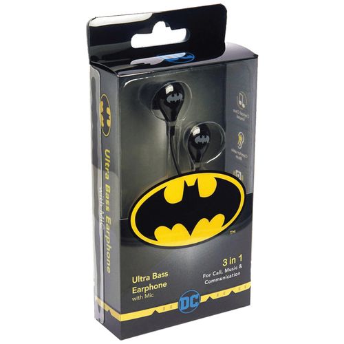 DC Slušalice sa mikrofonom, Batman, 3.5 mm - BATMAN Ultra Bass Earphone with Mic slika 6