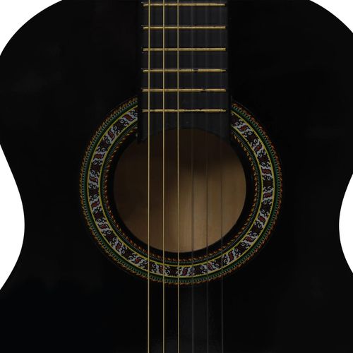 8-dijelni set klasične gitare za početnike crni 1/2 34" slika 18