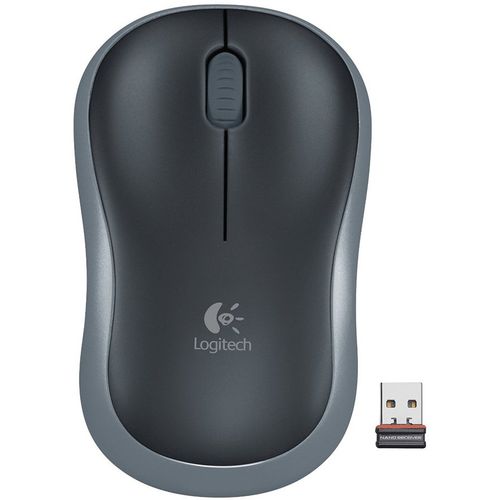 Miš Logitech M185, bežični, sivi slika 1