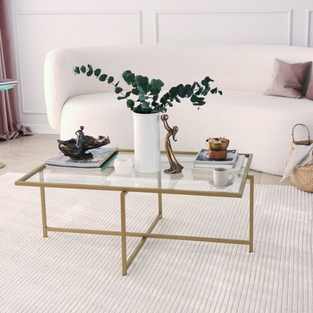 Stakleni Stolić za Kafu Sun S410 Gold slika 4