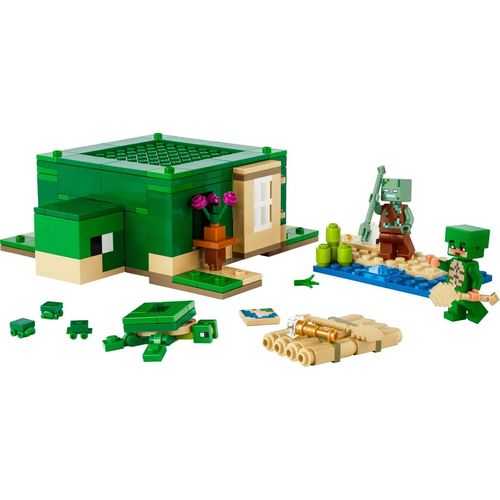 Playset Lego 21254 Minecraft Turtle Beach House slika 3