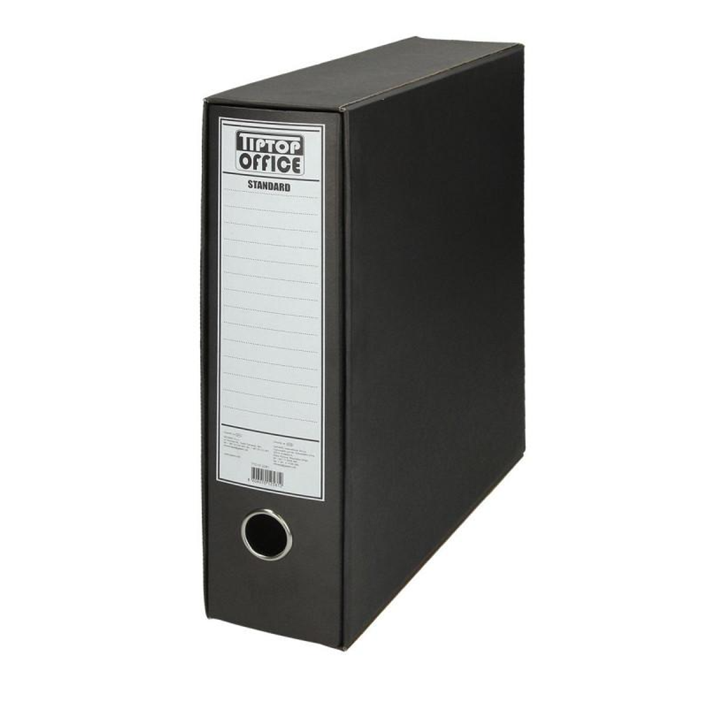 TipTop Office Registrator Standard A4, 7.5cm, crni slika 1