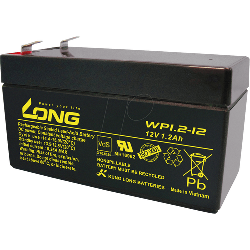LONG Baterija 12V, 1.2Ah, WP1.2-12  slika 1