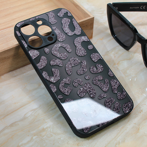 Maska Shiny glass za iPhone 13 Pro Max 6.7 crna slika 1