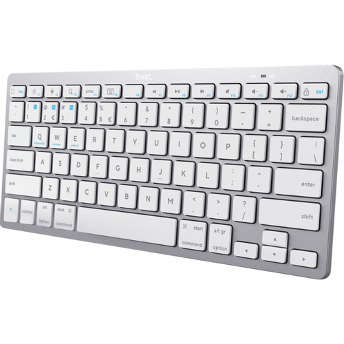 Trust Basics BT wls Tastatura ultra-thin, wireless, bijela, US layout, BT 4.0, 10m range slika 1