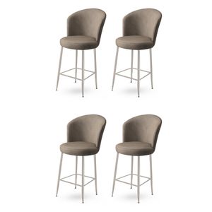 Fora - Chrome Bar Stool Set (4 komada)