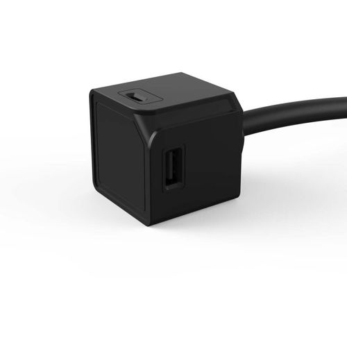 POWERCUBE SOCKET USB CRNI PRODUŽENI 1,5M KABL 2X USB-C 2X USB-A slika 2