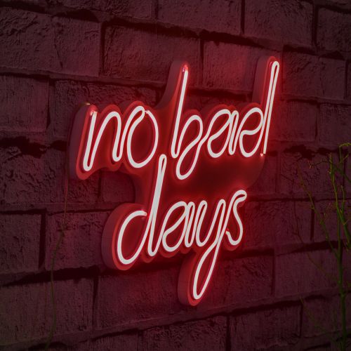 Wallity Ukrasna plastična LED rasvjeta, No Bad Days - Red slika 9