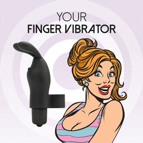 Vibrator za prst FeelzToys - Magic Finger, crni slika 3