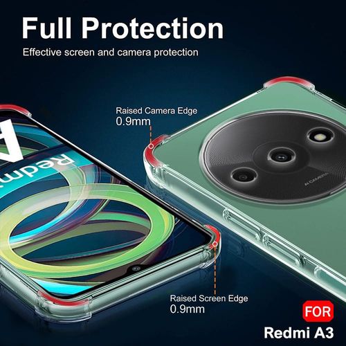 Techsuit Shockproof Clear Silicone prozirna maskica otporna na udarce za Xiaomi Redmi A3 slika 3