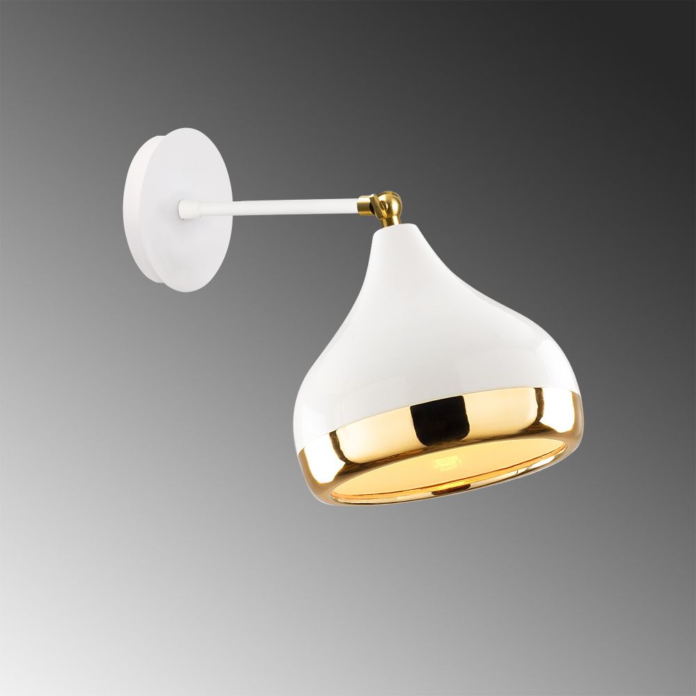 Yıldo - 6902 Bijela Zidna Lampa od Bijelog Zlata slika 4