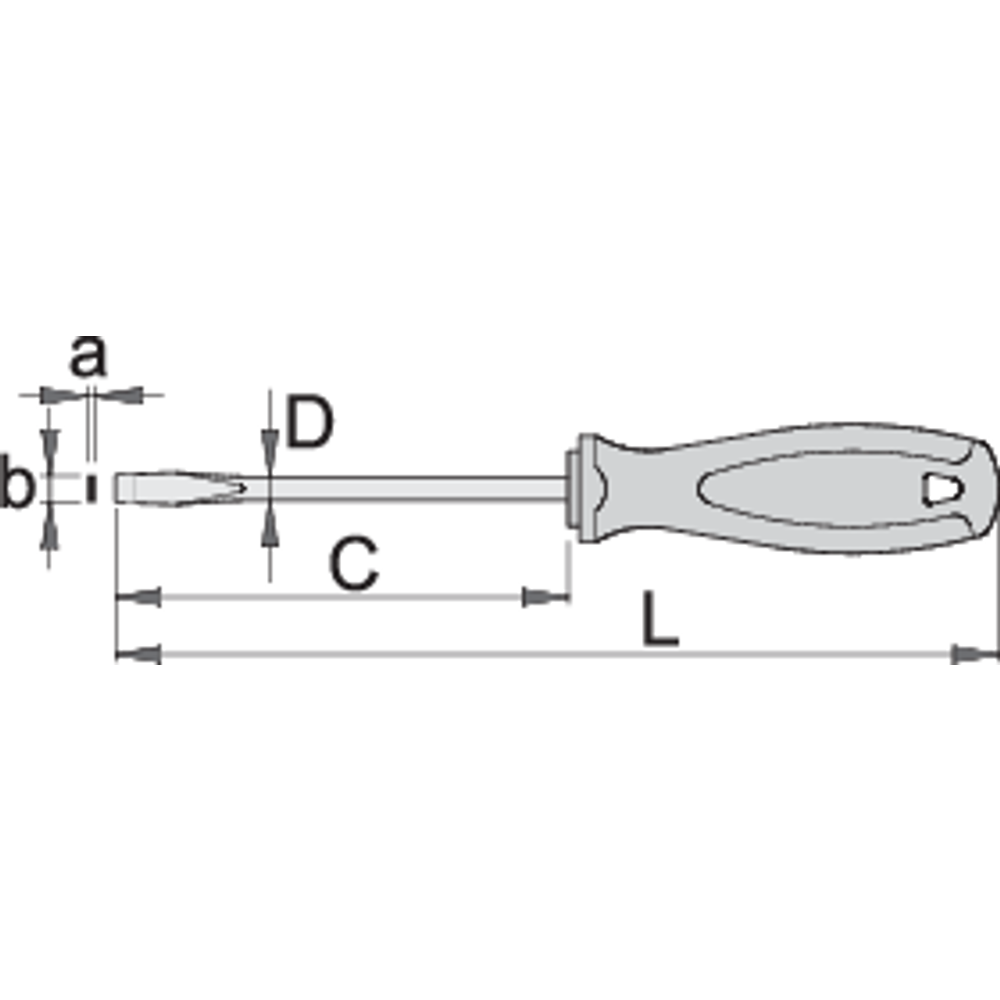 Unior Odvijač ravni TBI 0.4 x 2.5, 75 mm, 605TBI slika 2