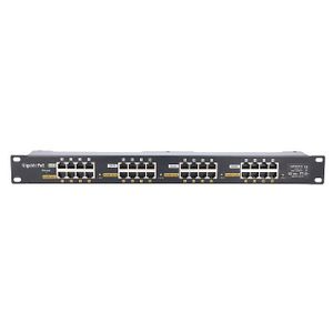 Extralink 16 Port 10/100/1000 PoE injector, 19'', rack mount