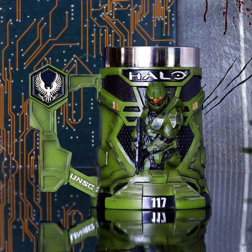 NEMESIS NOW HALO MASTER CHIEF TANKARD 15.5CM slika 8