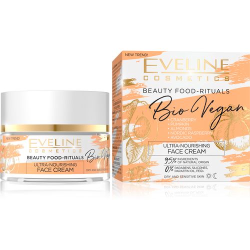 Eveline krema za lice bio vegan hranjiva 50ml slika 1