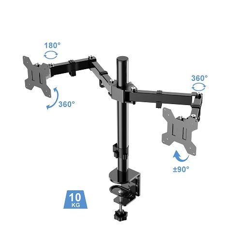 Nosač za 2 monitora stoni 13"-27" NM-K233 slika 11