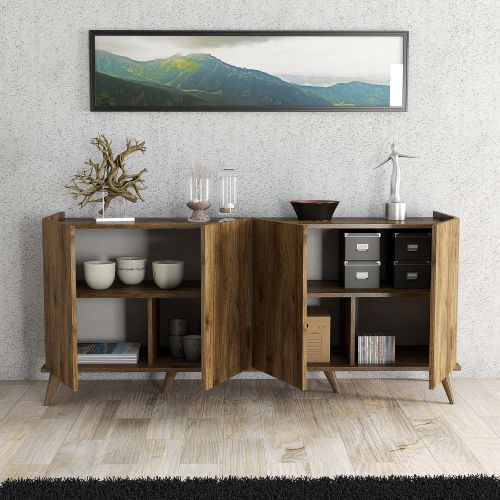 Hanah Home Elegante 1600 Orman za hodnik od orahovine slika 3