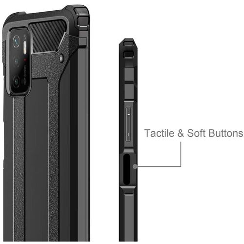 Techsuit - Hybrid Armor - Xiaomi Redmi Note 10 5G / Poco M3 Pro 5G - crna slika 3