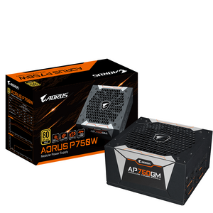 Gigabyte PSU 750WAorus P750W 80+ GOLD; Modular1xMB, 2xCPU, 4xPCIe, 6xSATA;