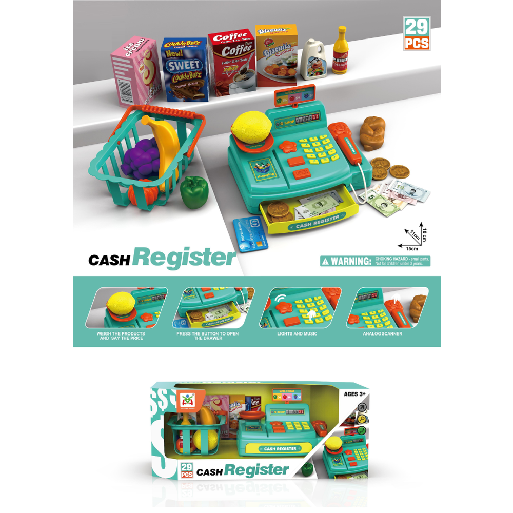 MKQ570474 Kasa Supermarket Set Voće 27x13 cm slika 1