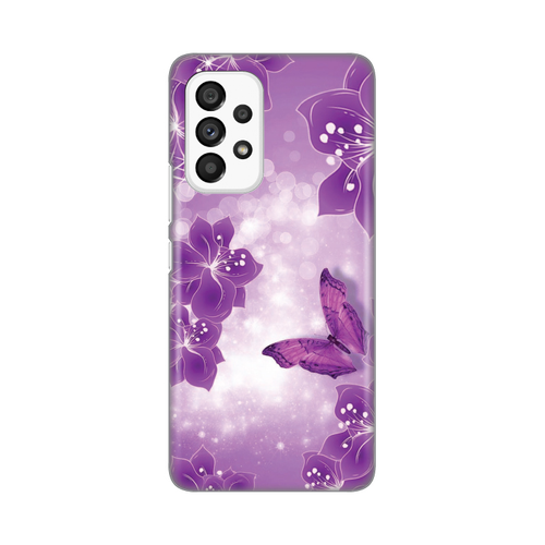 Torbica Silikonska Print za Samsung A536B Galaxy A53 5G Butterfly And Flowers slika 1