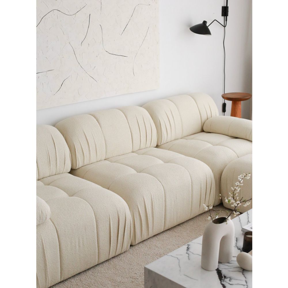 Soli 3 Sjedala - Bijela Troosna Sofa slika 6
