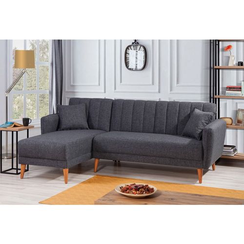 Atelier Del Sofa Kutna garnitura, Aqua Corner Left - Dark Grey slika 1