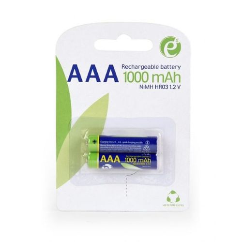 Gembird Ni-MH rechargeable AAA batteries, 1000mAh, 2pcs blister pack slika 1