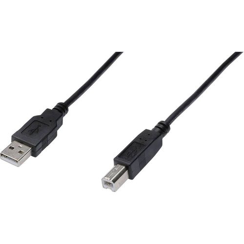 Digitus USB kabel USB 2.0 USB-A utikač, USB-B utikač 3.00 m crna  AK-300105-030-S slika 1