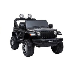 Licencirani auto na akumulator Jeep Rubicon 4x4 - crni