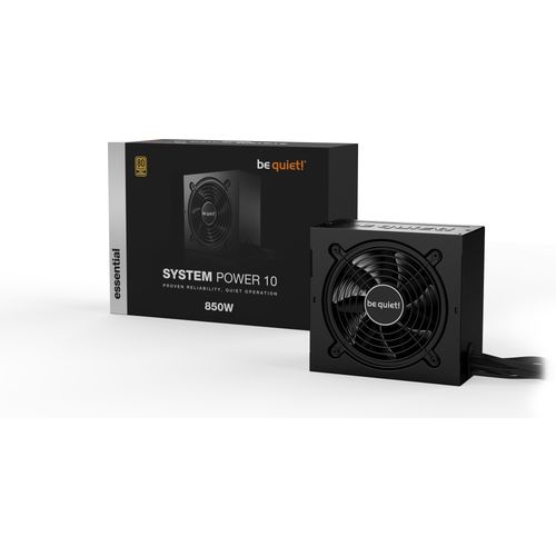 be quiet! BN330 SYSTEM POWER 10 850W, 80 PLUS Gold efficiency (up to 93.4%), Silence-optimized 120mm be quiet! fan reduces system noise slika 1
