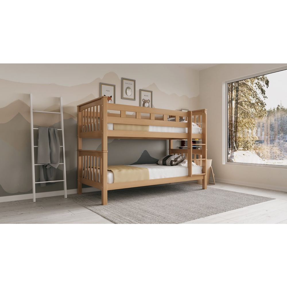 Masterwood Krevet na sprat Mario SK 90x200cm, Natur slika 1