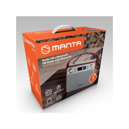 MANTA radio FM, USB, microSD, DC, baterija, LCD zaslon RDI915X slika 2