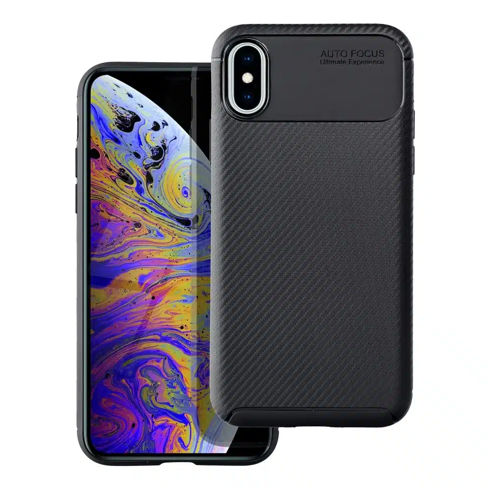 CARBON PREMIUM maska za iPhone X/XS crna slika 4