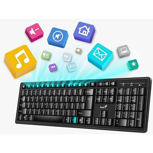 Genius Smart KM-8200 US 2u1 bežični komplet tastatura+miš crni slika 2