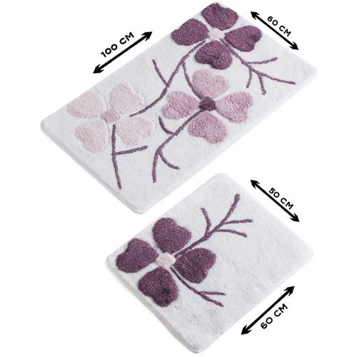 Kırcicegi - Pink Multicolor Acrylic Bathmat Set (2 Pieces) slika 4